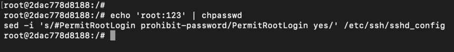 Set Root Password